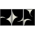 thumbnail image 1 of PixonSign Framed Canvas Print Wall Art Set Duotone Minimal Ink Blot Geometric Landscape Abstract Shapes Illustrations Modern Art Boho Decorative for Living Room, Bedroom, Office - 24"x36"x3 BLACK, 1 of 5