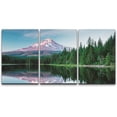 thumbnail image 1 of PixonSign Framed Canvas Print Wall Art Set Emerald Green Pine Tree Forest Mountain Range Reflection Country Landscape Nature Wilderness Modern Decorative Calm/Relax - 16"x24"x3, 1 of 5