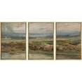 thumbnail image 1 of PixonSign Framed Canvas Print Wall Art Set European Forest Country Farmhouse Landscape Nature Wilderness Illustrations Modern Art Decorative Rustic Relax/Calm Colorful for Bedroom - 24"x36"x3 Natural, 1 of 5