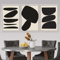 thumbnail image 1 of PixonSign Framed Canvas Print Wall Art Set Geometric Duotone Circle Mid-Century Collage Abstract Shapes Illustrations Modern Art Boho Decorative for Living Room, Bedroom, Office - 24"x36"x3 WHITE, 1 of 5