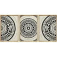 thumbnail image 1 of PixonSign Framed Canvas Print Wall Art Set Geometric Indian Mandala Polygon Pattern Abstract Shapes Illustrations Modern Art Minimalism Decorative for Living Room, Bedroom, Office - 16"x24"x3 NATURAL, 1 of 5