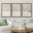 thumbnail image 1 of PixonSign Framed Canvas Print Wall Art Set Gray White Duotone Watercolor Pastel Landscape Abstract Shapes Illustrations Modern Art Geometric Mid-Century Modern Cozy for Bedroom - 24"x36"x3 Black, 1 of 5