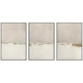 thumbnail image 1 of PixonSign Framed Canvas Print Wall Art Set Gray White Duotone Watercolor Pastel Landscape Abstract Shapes Illustrations Modern Art Geometric Mid-Century Modern Cozy for Bedroom - 24"x36"x3 White, 1 of 5