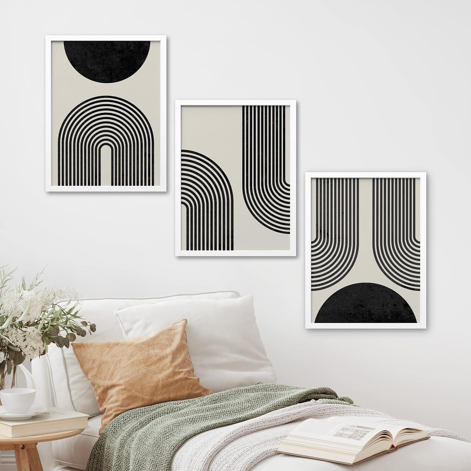 PixonSign Framed Canvas Print Wall Art Set - Mid-Century PixonSign Framed Canvas Print Wall Art Set - Mid-Century