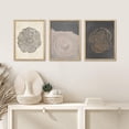 thumbnail image 1 of PixonSign Framed Canvas Print Wall Art Set - Pastel Wood Tree Ring Spirals Art - Set of 3 Nature Landscape Art Abstract Print Illustrations Minimalism Wall Décor - 12"x16"x3 Panels Natural, 1 of 5