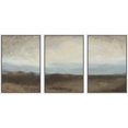 thumbnail image 1 of PixonSign Framed Canvas Print Wall Art Set Rural Cloudy Sky Field Nature Wilderness Fine Art Illustrations Decorative Multicolor Landscape Rustic Country/Farmhouse - 24"x36"x3 White, 1 of 5