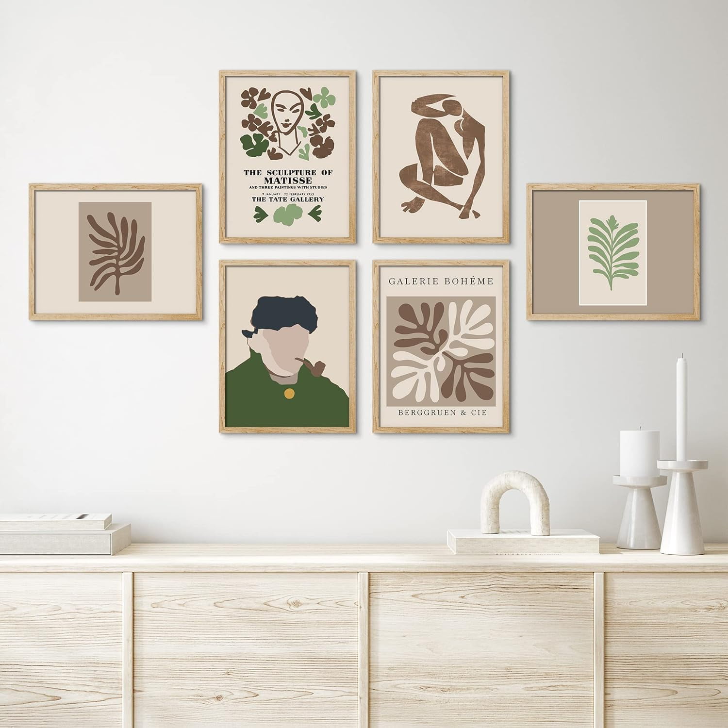 PixonSign Framed Canvas Print Wall Art Set - Vincent Van Gogh Portrait ...