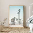 thumbnail image 1 of PixonSign Framed Canvas Print Wall Art Short and Tall Palm Trees on The Sandy Beach Nature Ocean Photography Realism Modern Scenic Colorful Green for Living Room, Bedroom, Office - 24"x36" Natural, 1 of 5