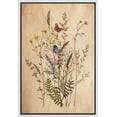thumbnail image 1 of PixonSign Framed Canvas Print Wall Art Vintage Garden Wildflower Still Life Nature Wilderness Illustrations Modern Art Botanical Floral Farmhouse/Country Relax/Calm/Cozy - 16"x24" White, 1 of 5