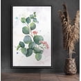 thumbnail image 1 of PixonSign Framed Canvas Print Wall Art Watercolor Green Leaves Nature Wilderness Illustrations Modern Art Contemporary Multicolor Pastel for Living Room, Bedroom, Office - 16x24 Black, 1 of 5