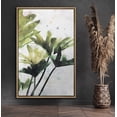 thumbnail image 1 of PixonSign Framed Canvas Print Wall Art Watercolor Tropical Leaves Nature Wilderness Illustrations Modern Art Contemporary Multicolor Pastel for Living Room, Bedroom, Office - 16x24 Natural, 1 of 5