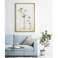 thumbnail image 1 of PixonSign Framed Canvas Print Wall Art White Daisies in Glass Vase Floral Wilderness Illustrations Modern Art Chic Colorful Multicolor Pastel for Living Room, Bedroom, Office - 16"x24" Natural, 1 of 5