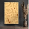 thumbnail image 1 of PixonSign Framed Canvas Print Wall Art Yellow and Red Swirling Print Geometric Shapes Illustrations Modern Art Minimalist Dramatic Multicolor for Living Room, Bedroom, Office - 24"x36" White, 1 of 5