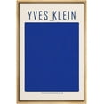thumbnail image 1 of PixonSign Framed Canvas Print Wall Art Yves Klein Blue Monochrome Block Abstract Shapes Illustrations Fine Art Contemporary Relax/Calm Colorful for Living Room, Bedroom, Office - 16"x24" Natural, 1 of 5