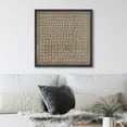 thumbnail image 1 of PixonSign Framed Canvas Wall Art Geometric Grunge Minimal Dot Pattern Print Abstract Fine Art Decorative Artwork Boho Relax/Zen Nordic for Living Room, Bedroom, Office - 16"x16" Black, 1 of 5