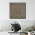 thumbnail image 1 of PixonSign Framed Canvas Wall Art Geometric Minimal Retro Line Pattern Print Abstract Fine Art Decorative Artwork Boho Relax/Zen Nordic for Living Room, Bedroom, Office - 24"x24" Black, 1 of 5