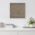 thumbnail image 1 of PixonSign Framed Canvas Wall Art Geometric Minimal Retro Line Pattern Print Abstract Fine Art Decorative Artwork Boho Relax/Zen Nordic for Living Room, Bedroom, Office - 24"x24" White, 1 of 5