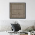 thumbnail image 1 of PixonSign Framed Canvas Wall Art Geometric Square Line Grunge Pattern Print Abstract Fine Art Alternative Decorative Dark Minimal Artwork for Living Room, Bedroom, Office - 16"x16" Black, 1 of 5