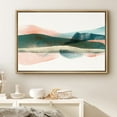 thumbnail image 1 of PixonSign Framed Canvas Wall Art Green Hills Abstract Nature Painting Canvas Prints Modern Watercolor Art Natural Wilderness Decor for Living Room Bedroom Office - 24"x36" Natural, 1 of 5