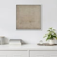 thumbnail image 1 of PixonSign Framed Canvas Wall Art Grunge Pastel Geometric Line Collage Print Abstract Fine Art Decorative Artwork Boho Relax/Zen Nordic for Living Room, Bedroom, Office - 16"x16" White, 1 of 5