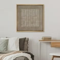 thumbnail image 1 of PixonSign Framed Canvas Wall Art Mid-Century Geometric Line Pattern Print Abstract Fine Art Decorative Artwork Boho Relax/Zen Nordic for Living Room, Bedroom, Office - 24"x24" Natural, 1 of 5