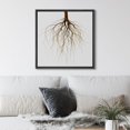 thumbnail image 1 of PixonSign Framed Canvas Wall Art Rural Pastoral Branch Tree Vitality Landscape Print Nature Wilderness Fine Art Farmhouse/Country Artwork for Living Room, Bedroom, Office - 24"x24" Black, 1 of 5