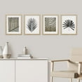 thumbnail image 1 of PixonSign Framed Duotone Tropical Forest Plant Leaf Wall Art, Set of 4 Collage Nature Garden Wall Decor Prints, Leaves Texture Shadow Wall Décor, Rustic Home Artwork - 11"x14" Natural, 1 of 5