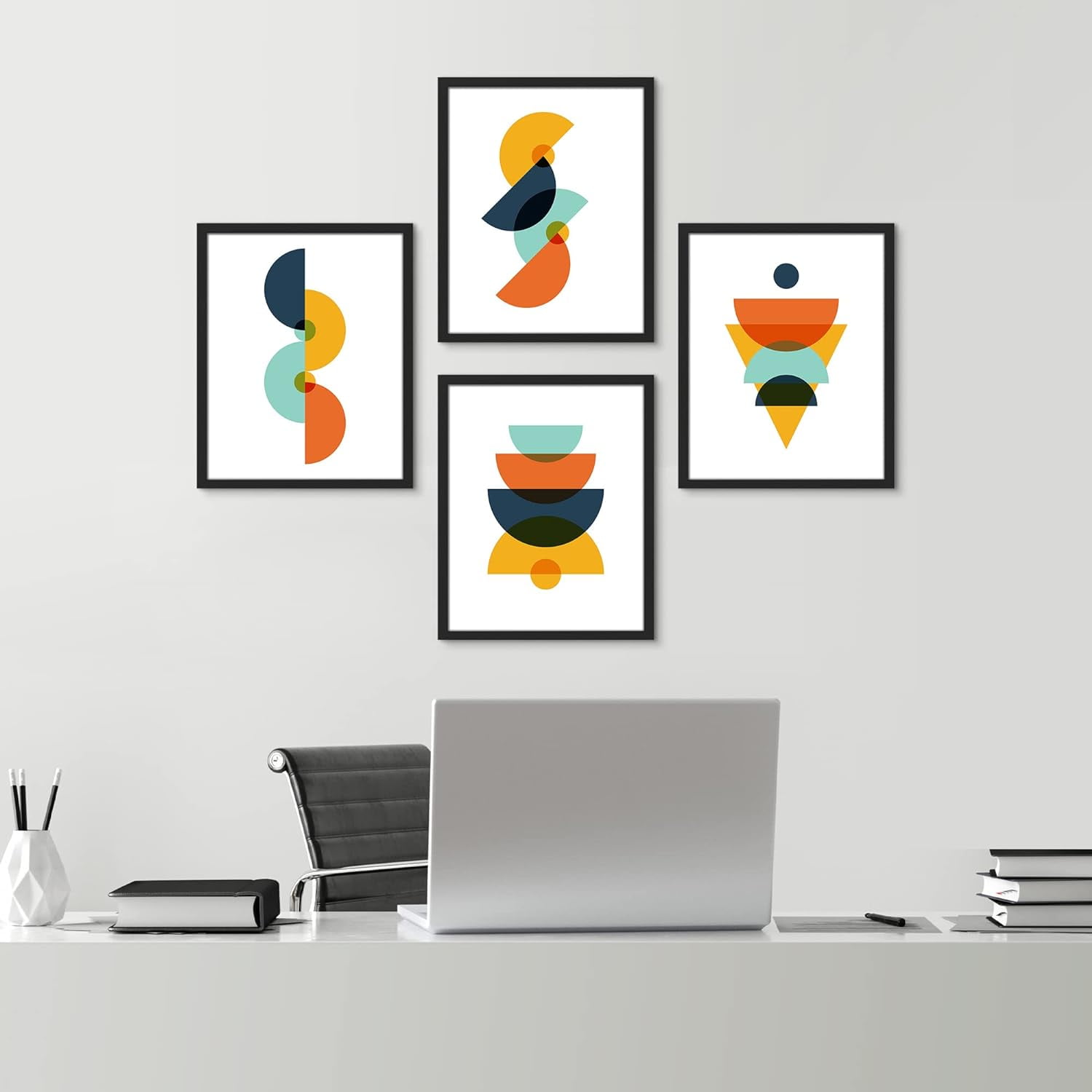 ビンテージ　MODERN GEOMETORIC ART PRINT Mid Century Modern Geometric Pattern 459 Art Print by Tony