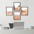thumbnail image 1 of PixonSign Framed Wall Art Arizona Desert Valley Southwest Prints, Set of 4 Red Grand Canyon Wall Decor Arts, Nature Photo Wall Décor, Adhesive Canvas Poster, Modern Home Artwork - 11"x14" Black, 1 of 5