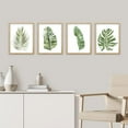 thumbnail image 1 of PixonSign Framed Wall Art, Banana Palm Monstera Leaf Posters, Set of 4 Green Pastel Wall Decor Prints, Nature Wilderness Plant Wall Décor Artwork for Living Room, Bedroom, Office - 8"x10" Natural, 1 of 5