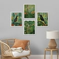 thumbnail image 1 of PixonSign Framed Wall Art Birds & Lush Botanicals Vibrant Jungle & Garden Posters, Set of 4 Spring Landscape Canvas Prints, Classic Vintage Multicolor Nature Wall Décor for Home - 11"x14" White, 1 of 5