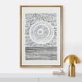 thumbnail image 1 of PixonSign Framed Wall Art Black & White Circle Polygon Landscape Abstract Geometric Paintings Minimalism Modern Art Decorative Boho Canvas Prints Fine Art for Rooms - 24"x36"x3 Natural, 1 of 5