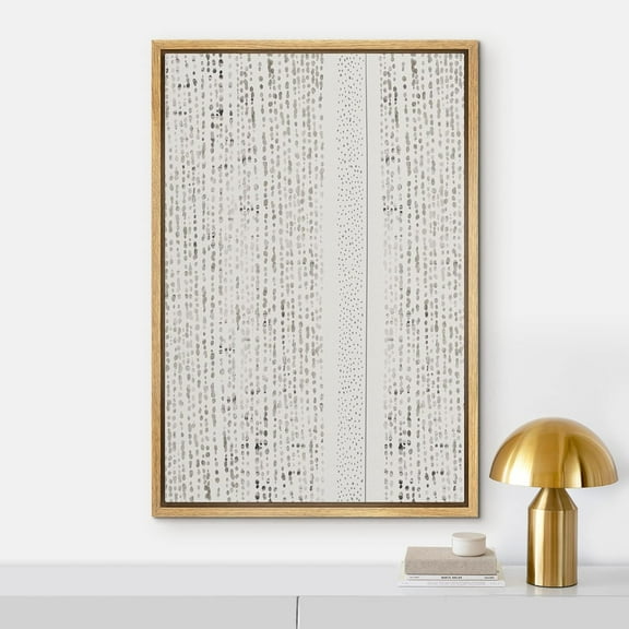 PixonSign Framed Wall Art Black & White Grunge Line Art Landscape Abstract Geometric Paintings Minimalism Modern Art Decorative Boho Canvas Prints Fine Art for Rooms - 24"x36"x3 Natural