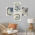 thumbnail image 1 of PixonSign Framed Wall Art, Blue & White Overexposed Wood Tree Ring Artwork, Set of 4 Nature Wildernes Plant Wall Decor Prints, Minimalism Modern Wall Décor for Living Room, Bedroom - 11"x14" White, 1 of 5