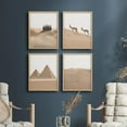 thumbnail image 1 of PixonSign Framed Wall Art Egyptian Pyramid Antelope Prints, Set of 4 Africa Desert Animals Photography Wall Decors, Nature Wall Décor, Adhesive Canvas Poster, Modern Home Artwork - 8"x10" Natural, 1 of 5