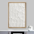 thumbnail image 1 of PixonSign Framed Wall Art Geometric White Minimal Paint Stroke Pattern Abstract Shape Paintings Minimalism Modern Art Decor Contemporary Canvas Prints Fine Art for Rooms - 16"x24" Natural, 1 of 5