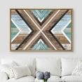 thumbnail image 1 of PixonSign Framed Wall Art Geometric Wood Panel Collage Abstract Nature Wilderness Modern Art Country/Farmhouse Rustic Multicolor Canvas Prints Fine Art for Bedroom, Office -, 1 of 4