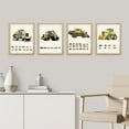 thumbnail image 1 of PixonSign Framed Wall Art, Kids Tractor Trailer Truck Collage Posters, Set of 4 Boy's Bedroom Illustration Wall Decor Prints, Medorm Fine Artwork, Contemporary Wall Décor - 8"x10" Natural, 1 of 5