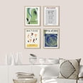 thumbnail image 1 of PixonSign Framed Wall Art Magritte & Picasso Exhibition Posters, Set of 4 Geometric Colorful Abstract Pattern Illustrations, Adhesive Canvas Prints Multicolor for Home Decor - 12"x16" Natural, 1 of 5