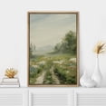 thumbnail image 1 of PixonSign Framed Wall Art Misty Pastel Country Flower Field Floral/Botanical Nature Artwork Rustic Plant Oil Paintings Modern Scenery Canvas Prints Contemporary for Rooms - 24"x36" Natural, 1 of 5