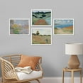 thumbnail image 1 of PixonSign Framed Wall Art Monet Pastel Botanical Floral Prints, Set of 4 Coastal Collage Wilderness Nature Fine Arts, Country/Farmhouse Colorful Posters for Home Decor -, 1 of 5