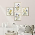 thumbnail image 1 of PixonSign Framed Wall Art Multcolor Wildflowers Collage Posters, Set of 4 Classic Vintage Countryside Floral Canvas Prints, Retro Nature Botanical Prints Wall Décor for Home Decor - 11"x14" Natural, 1 of 5