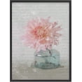 thumbnail image 1 of PixonSign Framed Wall Art Print Pink Carnation with Cursive Text Nature Plants Illustrations Modern Art Modern Group Relax/Calm Multicolor Pastel for Living Room, Bedroom, Office - 12"x16" BLACK, 1 of 6
