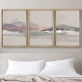 thumbnail image 1 of PixonSign Framed Wall Art Print Set Abstract Tan Watercolor Landscape Geometric Shapes Illustrations Modern Art Farmhouse/Country Scenic Fun for Living Room, Bedroom, Office - 24"x36"x3 Natural, 1 of 5