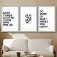 thumbnail image 1 of PixonSign Framed Wall Art Print Set Be Brave, Be You Word Art Inspirational Motivation Typography Modern Art Chic Expressive Cool Black and White for Living Room, Bedroom, Office - 24"x36"x3 White, 1 of 5