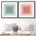 thumbnail image 1 of PixonSign Framed Wall Art Print Set Geometric Dot and Black Lines Abstract Shapes Digital Art Modern Art Chic Colorful Multicolor Ultra for Living Room, Bedroom, Office - 16"x16"x2 Black, 1 of 5