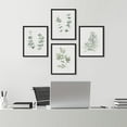 thumbnail image 1 of PixonSign Framed Wall Art, Sage Green Wildflower Forest Plant Posters, Set of 4 Floral Botanical Print Wall Decor Prints, Nature Wilderness Wall Décor for Living Room, Bedroom - 11"x14" Black, 1 of 5