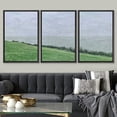 thumbnail image 1 of PixonSign Framed Wall Art Set Country Farmhouse Pasture Field Nature Landscape Patterns Artwork Neutral Minimalism Bohemian Rustic Modern Prints for Home Decor - 16"x24"x3 Panels Black, 1 of 5