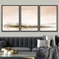 thumbnail image 1 of PixonSign Framed Wall Art Set Watercolor Island Mountain Lake Landscape Nature Wilderness Abstract Modern Art Print Decoration Scenic Rustic for Living Room, Bedroom, Office - 16"x24"x3 Black, 1 of 5
