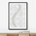 thumbnail image 1 of PixonSign Framed Wall Art Snake Wave Line Black & White Landscape Abstract Geometric Paintings Minimalism Modern Art Decorative Boho Canvas Prints Fine Art for Rooms - 24"x36"x3 Black, 1 of 5